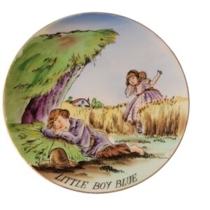 Wales Storybook plate Vintage Japan 1950s 60s Little Boy Blue
